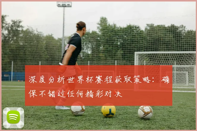 深度分析世界杯赛程获取策略:确保不错过任何精彩对决